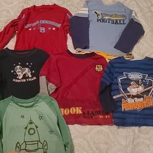 Boys long sleeves shirts. Different brands. 3T-4T